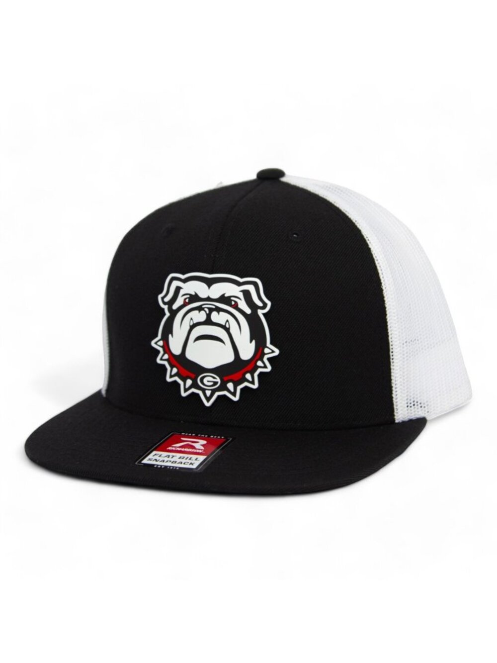 Georgia Bulldogs UGA 3D Wool Blend Flat Bill Hat- Black/ White